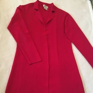 Magenta/Red Trench Coat